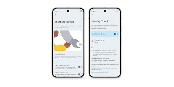 Google перевірка ідентичності: за допомогою цієї функції пристрій вимагатиме біометричну аутентифікацію для доступу до чутливих налаштувань облікового запису та пристрою, коли його використовують поза межами довіреного місця. Ваша безпека під контролем: Google запускає нову функцію перевірки ідентичності для захисту