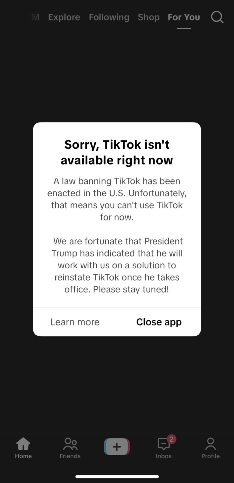 TikTok перейшов у затемнення по всій території Сполучених Штатів, залишивши 170 мільйонів користувачів в невизначеності після введення федерального заборони з огляду на питання національної безпеки. Тiktok заблокували в США: що це означає для 170 мільйонів користувачів?