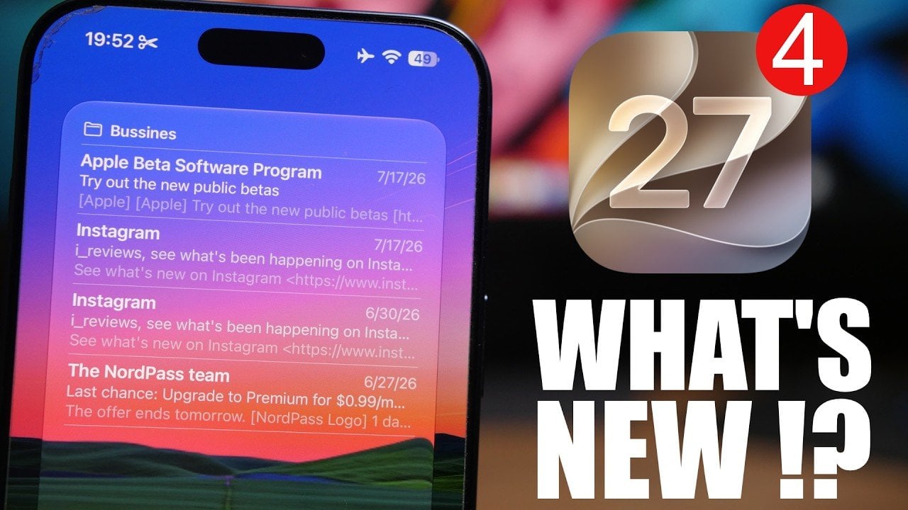 Нові можливості в iOS 27 Beta 4 підтверджені